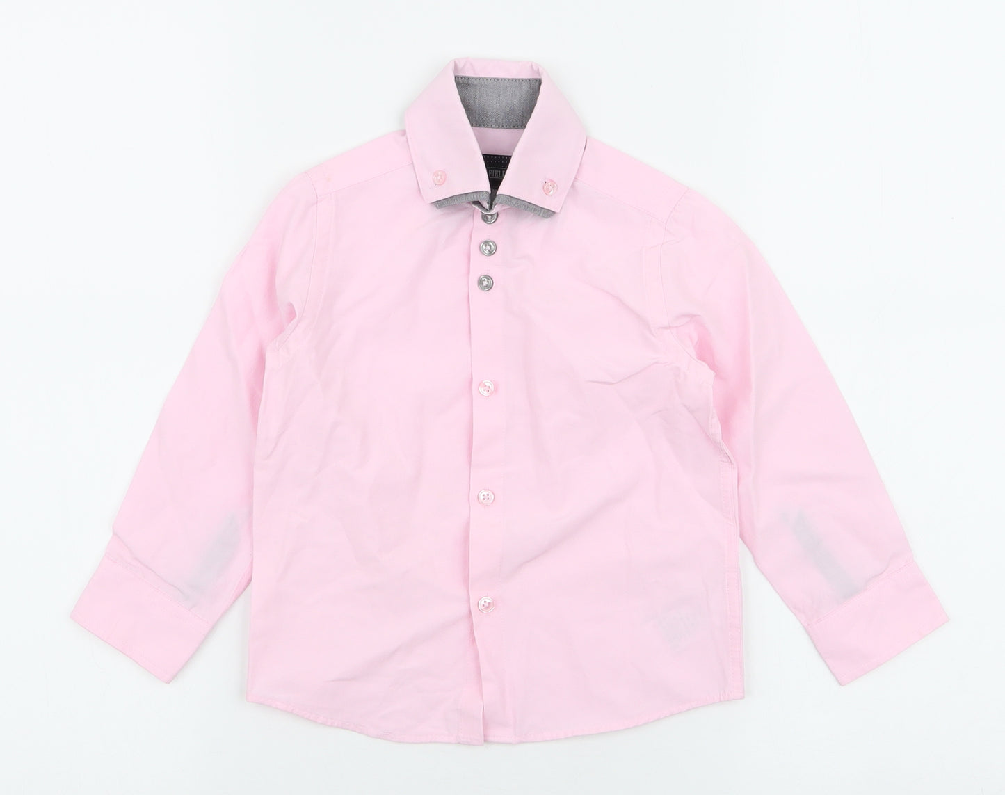 NEXT Boys Pink  Cotton Basic Dress Shirt Size 3 Years Collared Button