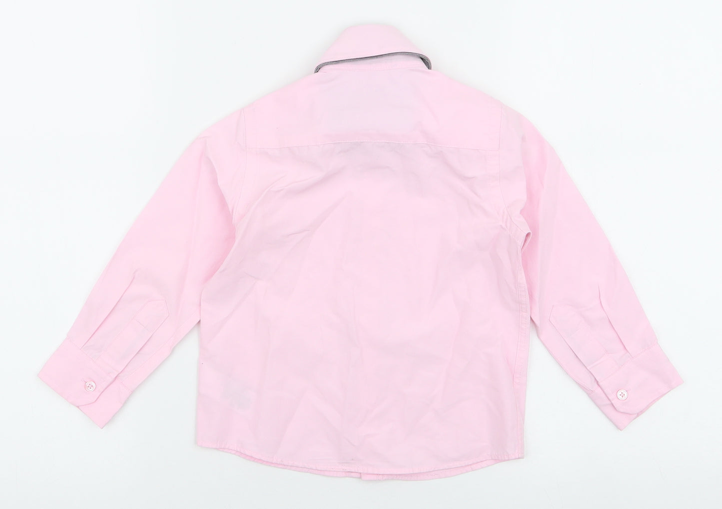NEXT Boys Pink  Cotton Basic Dress Shirt Size 3 Years Collared Button