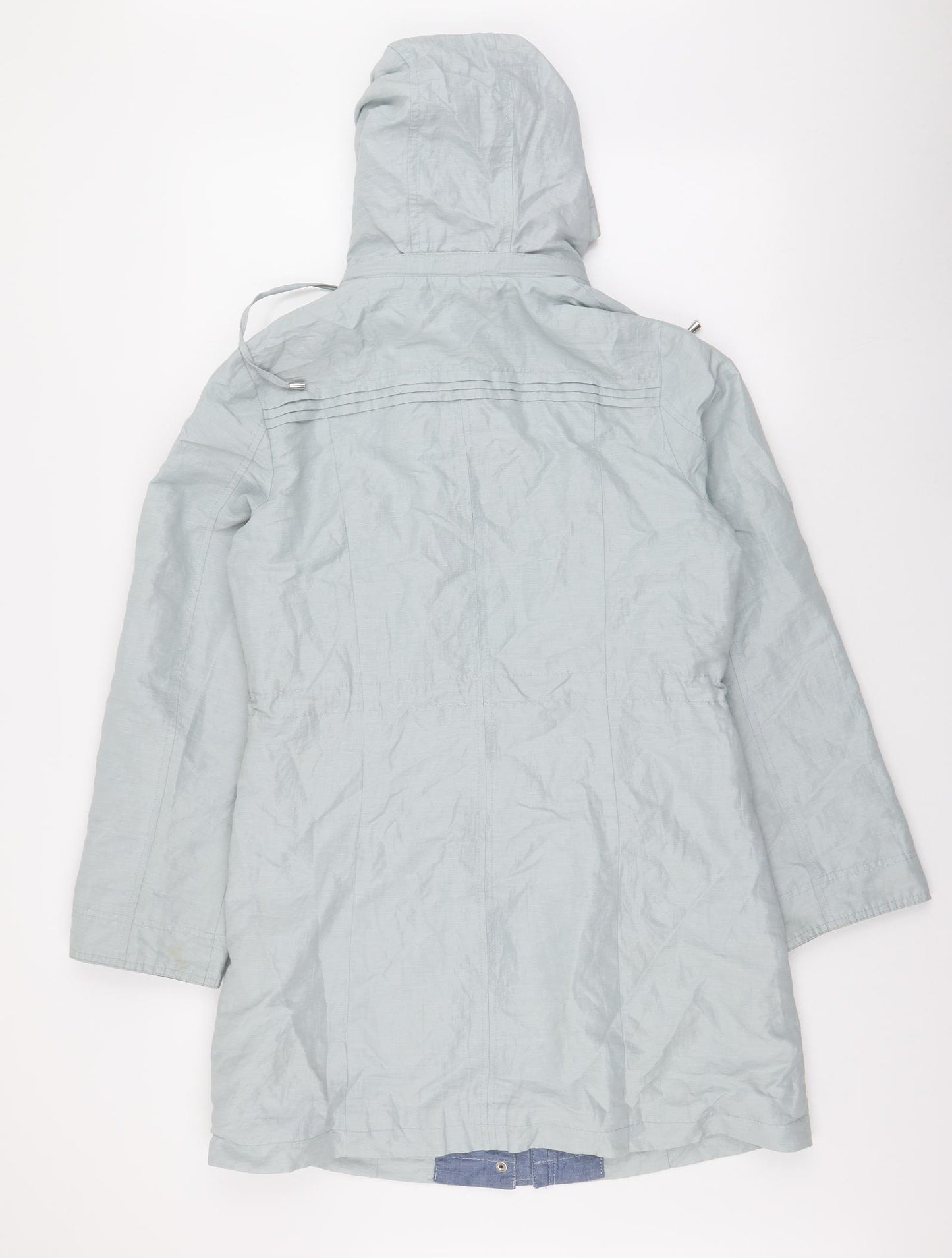 Marks and Spencer Womens Blue   Parka Coat Size 10  Zip