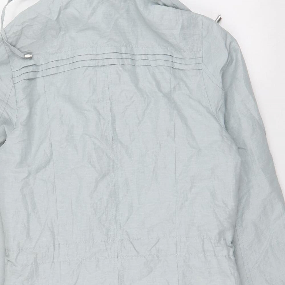 Marks and Spencer Womens Blue   Parka Coat Size 10  Zip