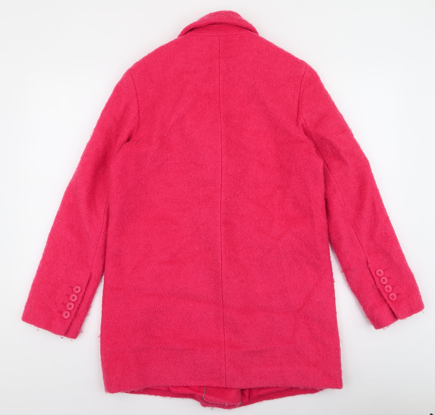 NEXT Womens Pink   Overcoat Coat Size 10  Button