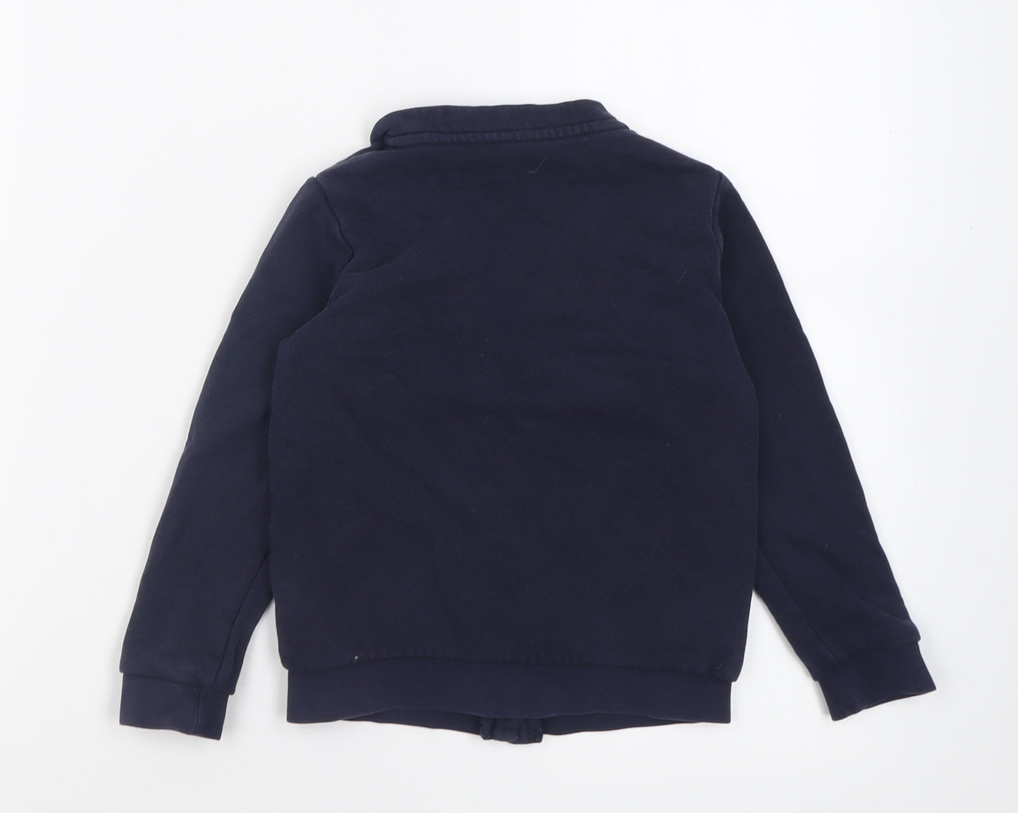 George Girls Blue V-Neck  Cotton Cardigan Jumper Size 4-5 Years  Button - School Wear