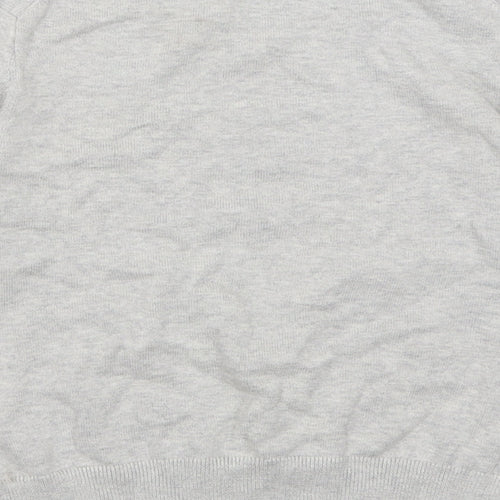 Uniqlo Girls Grey Crew Neck  Cotton Pullover Jumper Size 7-8 Years  Pullover - Minnie Mouse