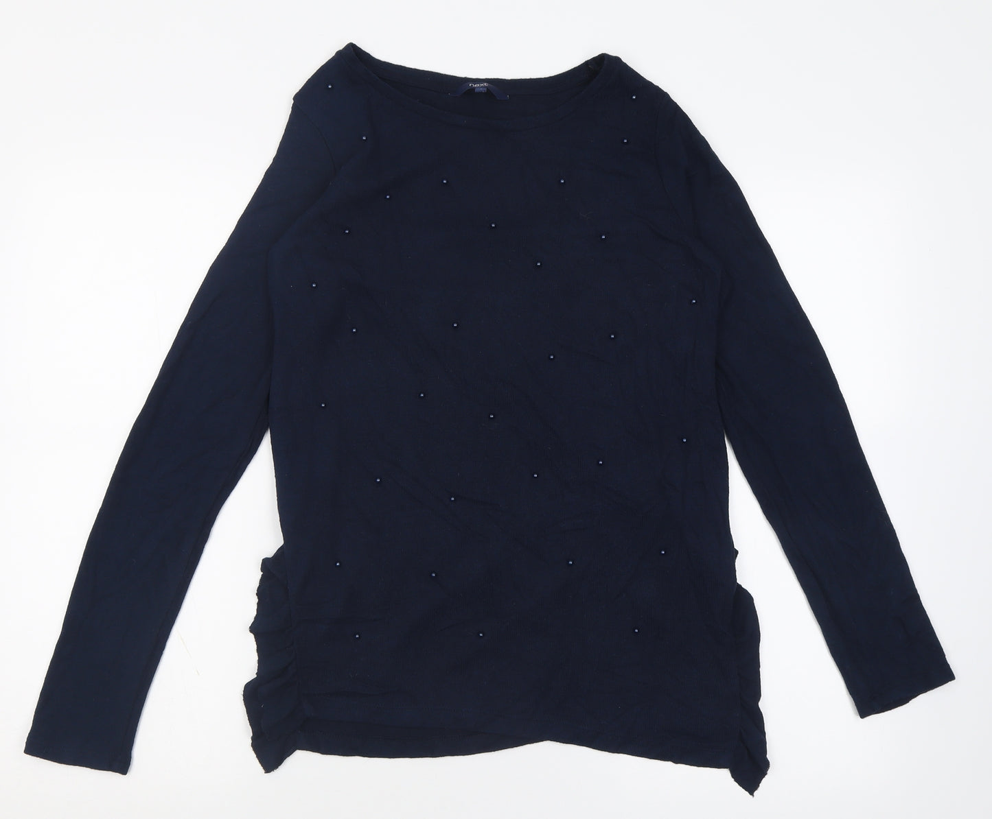 NEXT Womens Blue Crew Neck  Polyacrylate Fibre Pullover Jumper Size 8