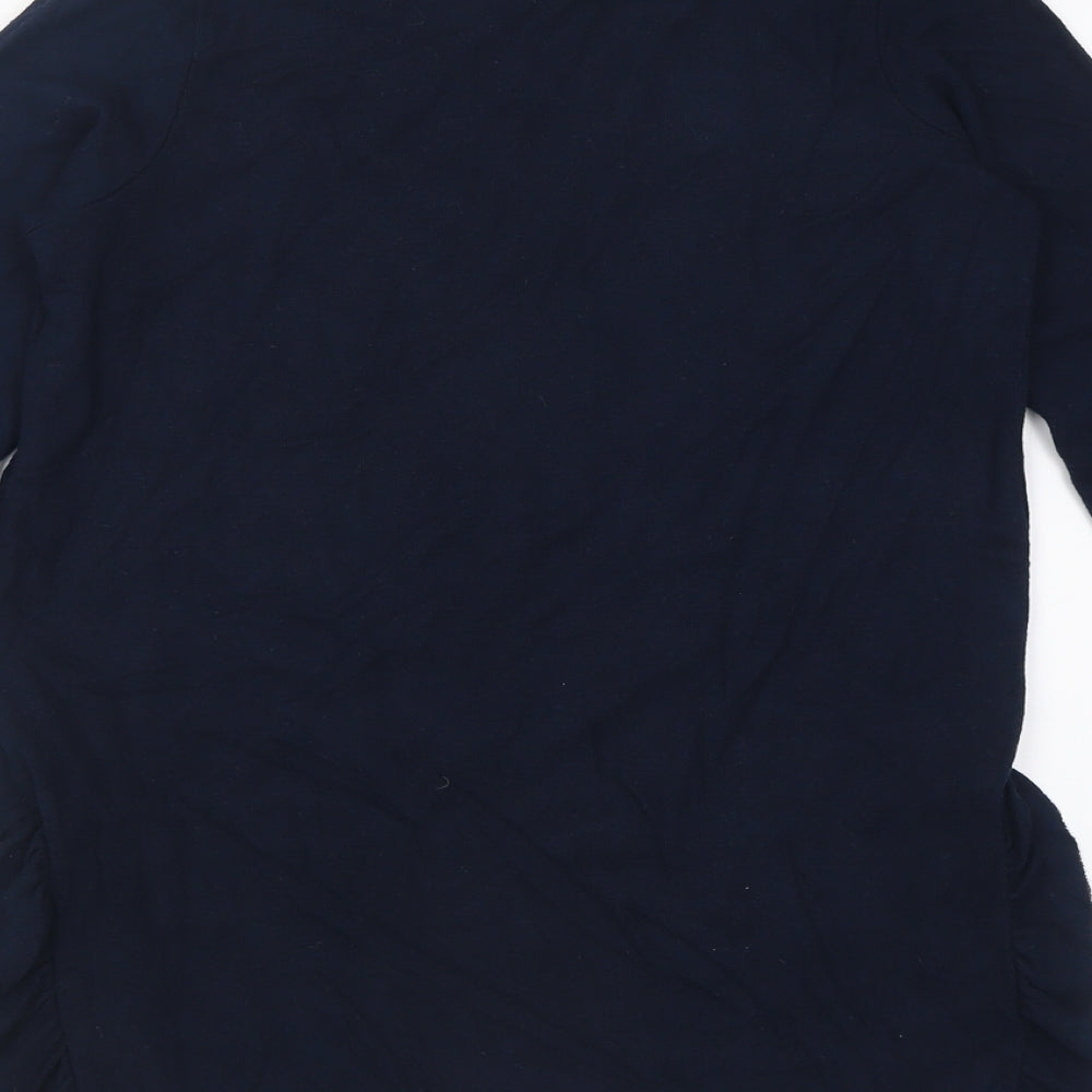 NEXT Womens Blue Crew Neck  Polyacrylate Fibre Pullover Jumper Size 8