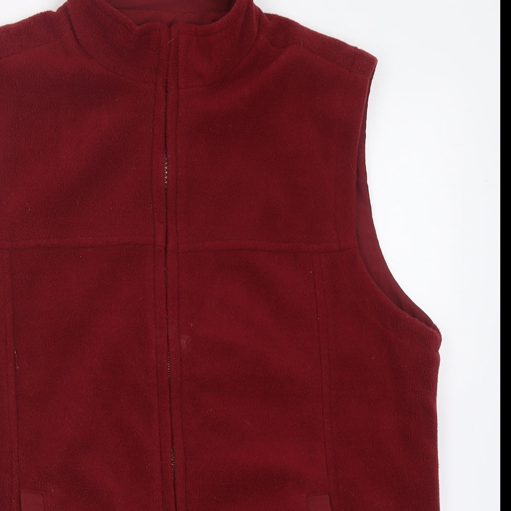 Aspire Mens Red   Gilet Jacket Size S  Zip - reversible body warmer