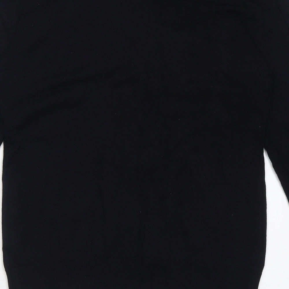 NEXT Womens Black V-Neck  Viscose Cardigan Jumper Size 14