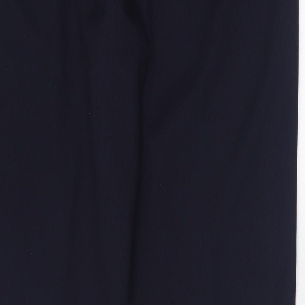 NEXT Womens Blue  Polyacrylate Fibre Trousers  Size 12 L34 in Regular Hook & Eye