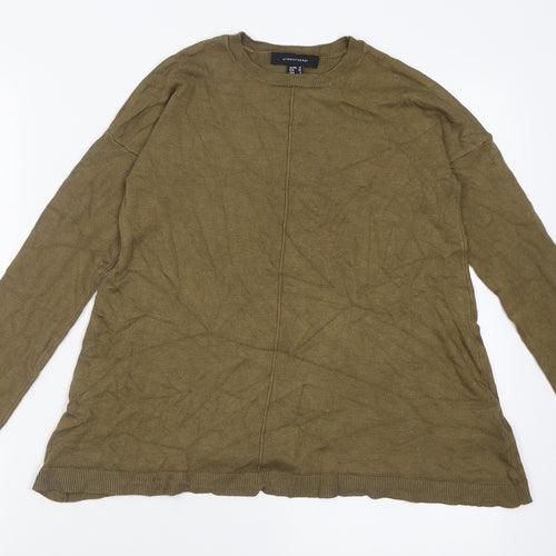 Atmosphere Womens Green Crew Neck  Polyamide Pullover Jumper Size 10
