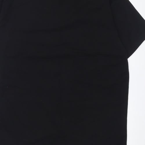 Calvin Klein Mens Black  Cotton  T-Shirt Size M Crew Neck