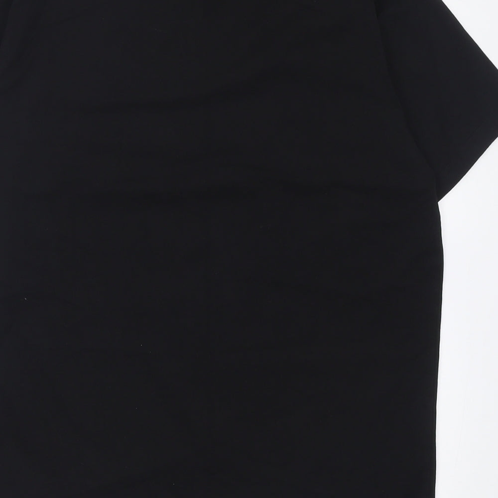 Calvin Klein Mens Black  Cotton  T-Shirt Size M Crew Neck