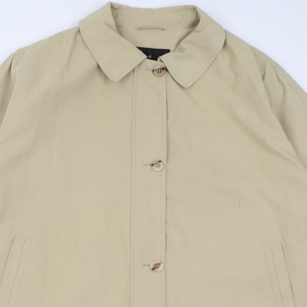 BHS Womens Ivory   Overcoat Coat Size 20  Button