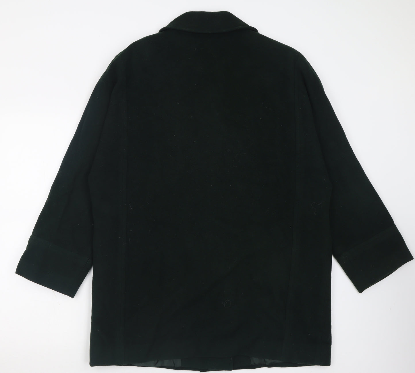 Viyella Womens Green   Overcoat Coat Size 10  Button