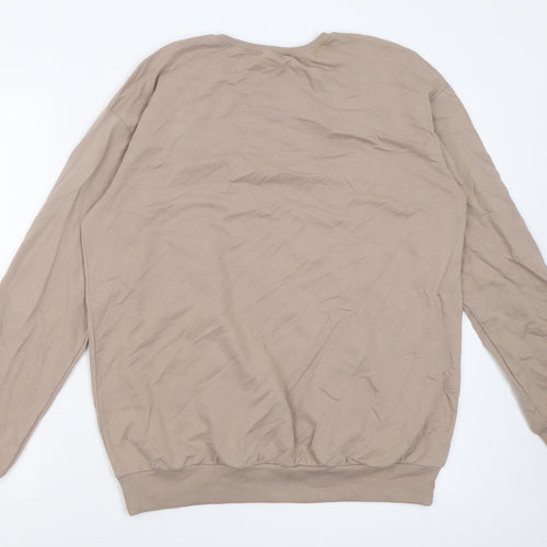 Select Womens Brown  Cotton Pullover Sweatshirt Size S  Pullover