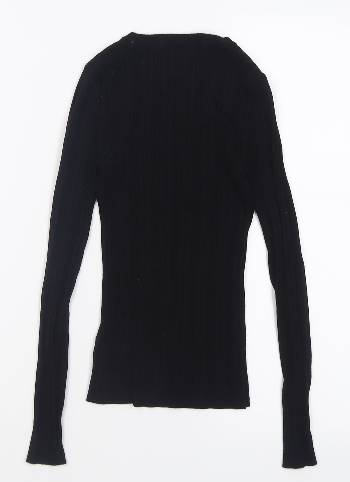 Atmosphere Womens Black Crew Neck  Viscose Pullover Jumper Size 8