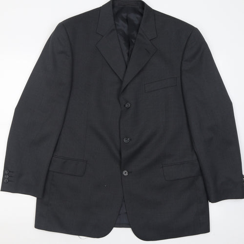 Scott & Taylor Mens Grey  Wool Jacket Suit Jacket Size 42