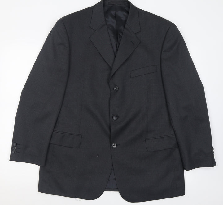 Scott & Taylor Mens Grey Wool Jacket Suit Jacket Size 42