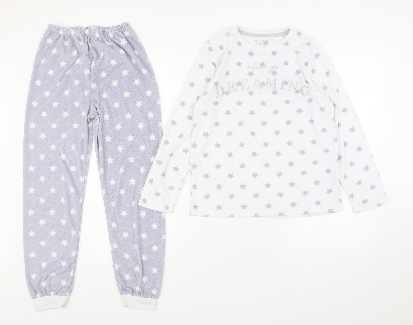 Primark Girls Multicoloured Polka Dot Polyester  Pyjama Set Size 9-10 Years  Pullover