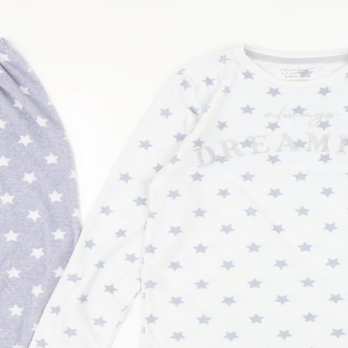 Primark Girls Multicoloured Polka Dot Polyester  Pyjama Set Size 9-10 Years  Pullover