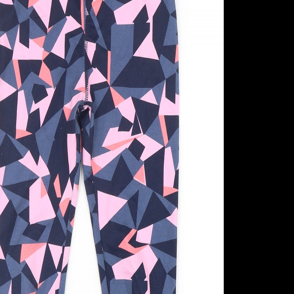 Dunnes Stores Girls Multicoloured Geometric Polyester Jogger Trousers Size 9-10 Years  Regular  - leggings