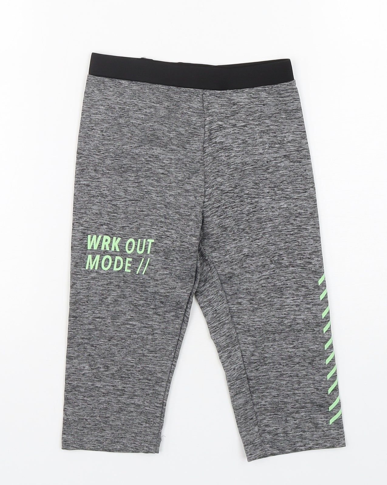 Dunnes Stores Girls Grey  Polyester Jogger Trousers Size 5-6 Years  Regular  - Leggings
