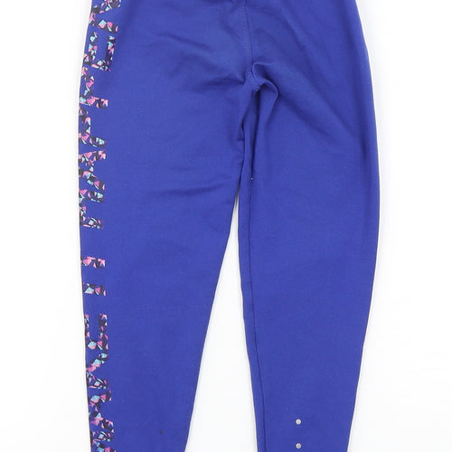 Dunnes Stores Girls Blue  Polyester Jogger Trousers Size 5-6 Years  Regular  - Leggings