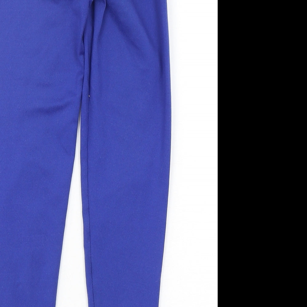 Dunnes Stores Girls Blue  Polyester Jogger Trousers Size 5-6 Years  Regular  - Leggings