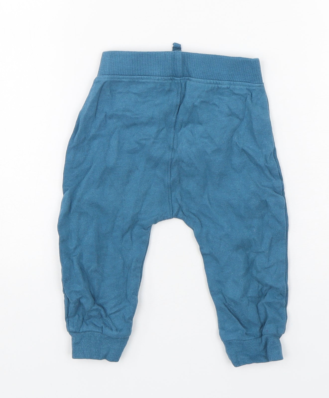 George Boys Green  Cotton Sweatpants Trousers Size 9-12 Months  Drawstring