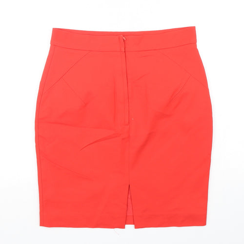 H&M Womens Red  Cotton Mini Skirt Size 12