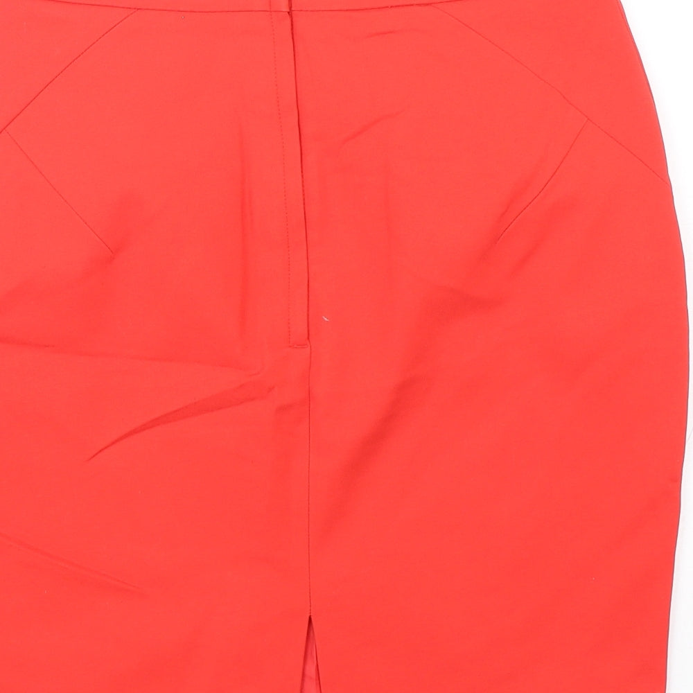 H&M Womens Red  Cotton Mini Skirt Size 12
