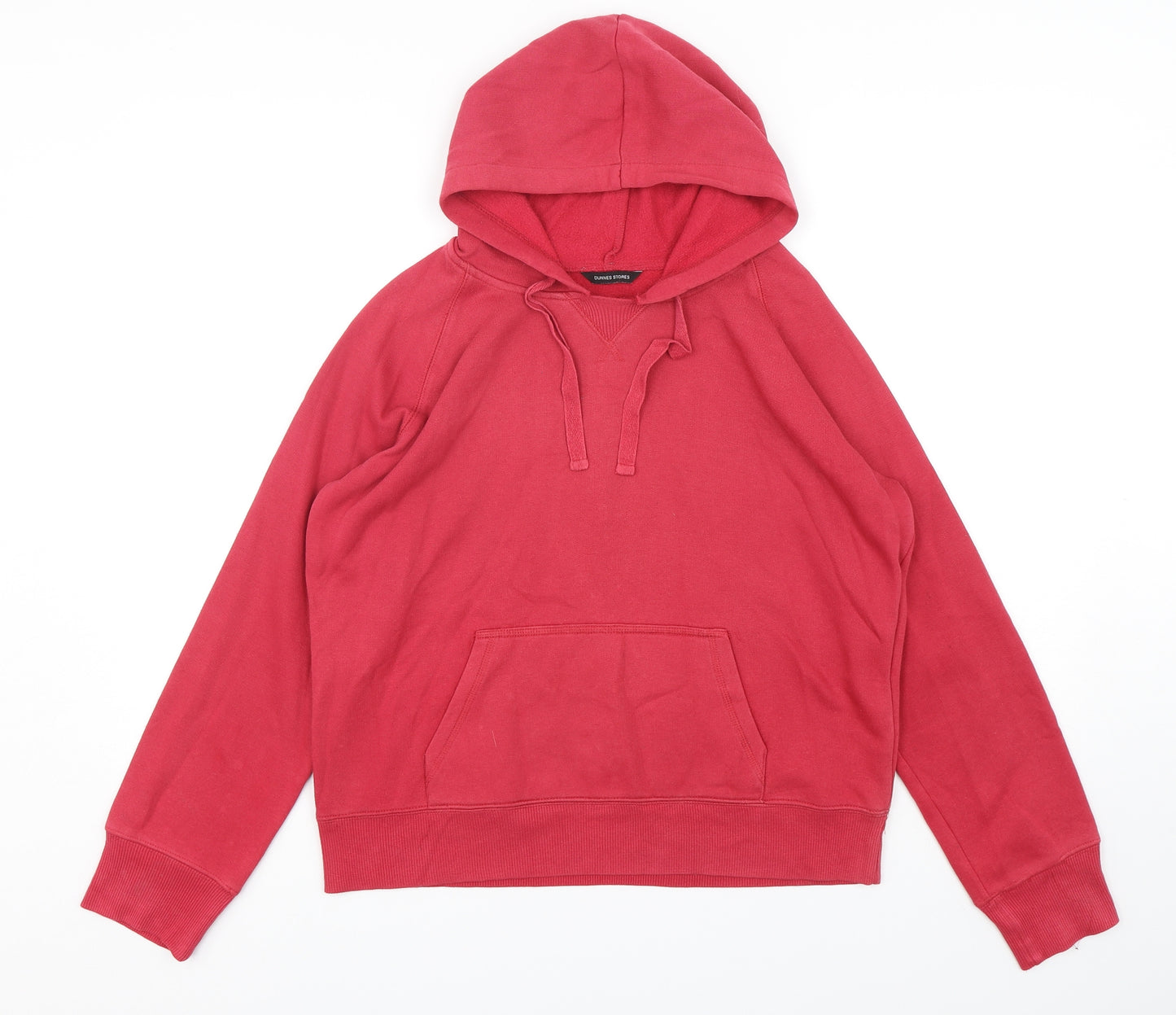 Dunnes Stores Womens Pink  Polyester Pullover Hoodie Size 14  Pullover