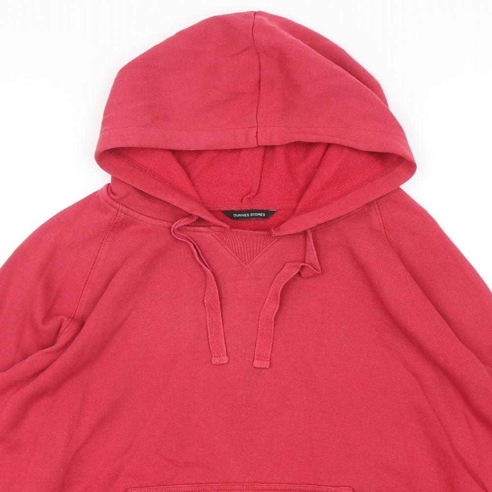 Dunnes Stores Womens Pink  Polyester Pullover Hoodie Size 14  Pullover