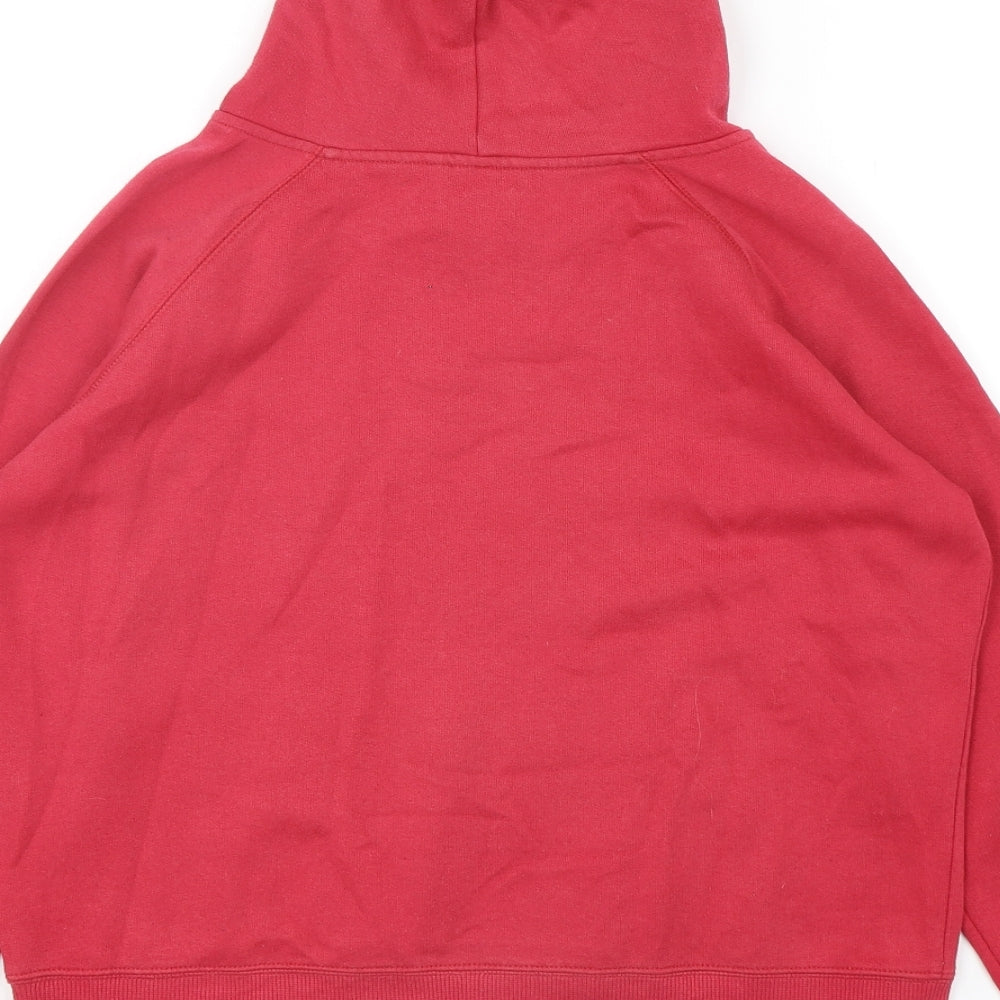 Dunnes Stores Womens Pink  Polyester Pullover Hoodie Size 14  Pullover
