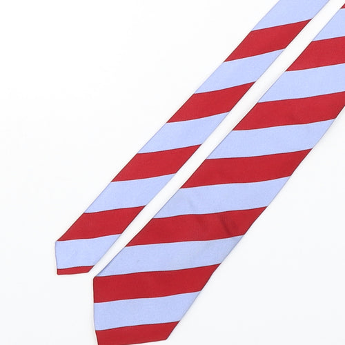 T.M.Lewin  Mens Multicoloured Striped Silk Pointed Tie One Size