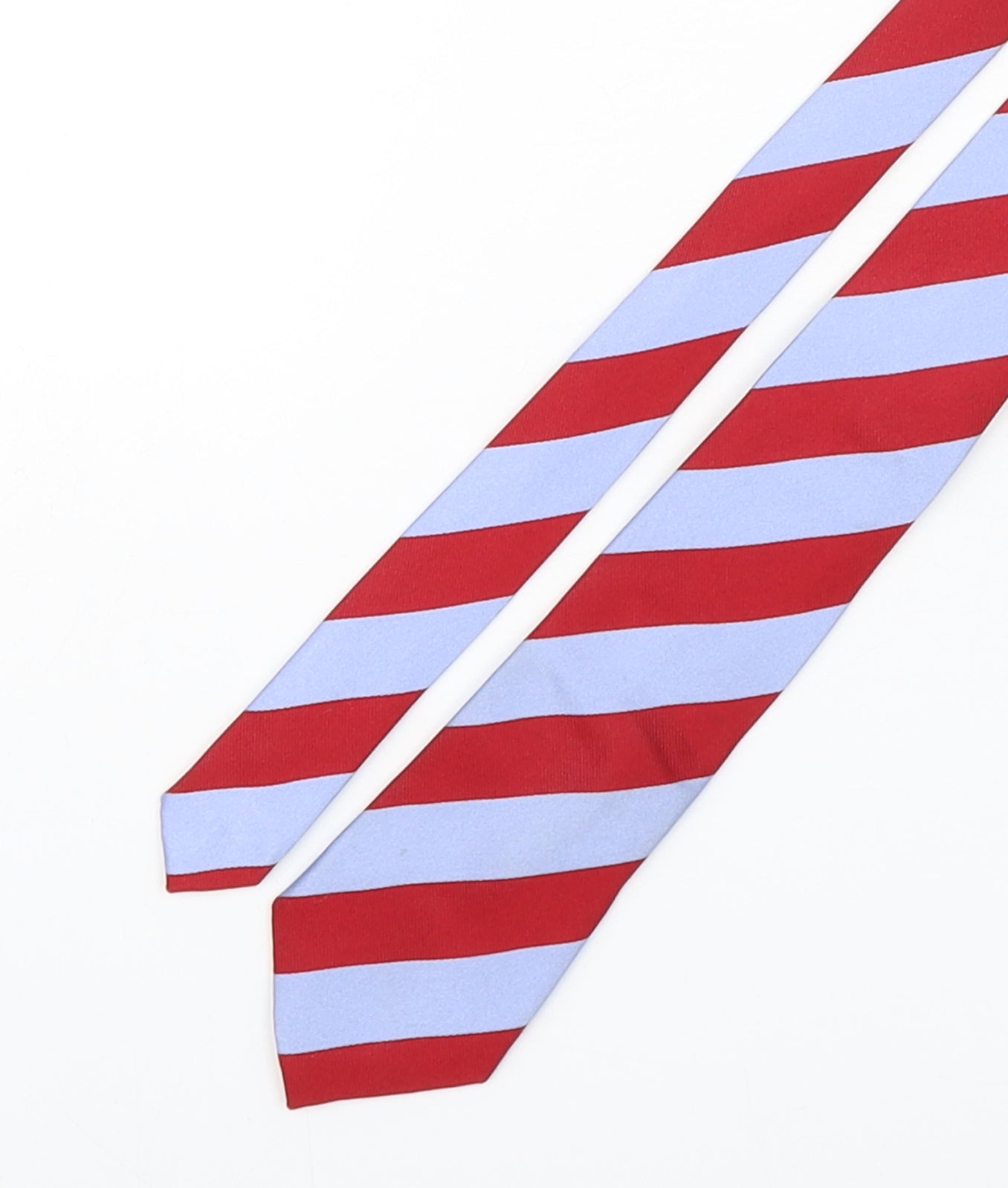 T.M.Lewin  Mens Multicoloured Striped Silk Pointed Tie One Size