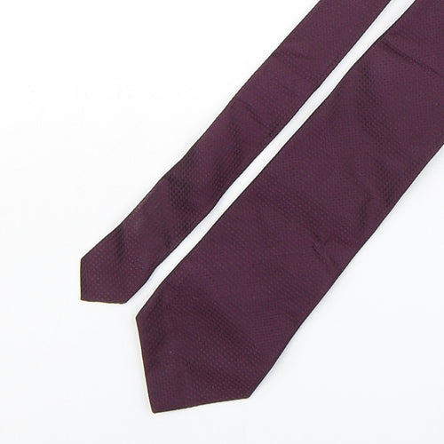Zadi Mens Purple  Silk Pointed Tie One Size