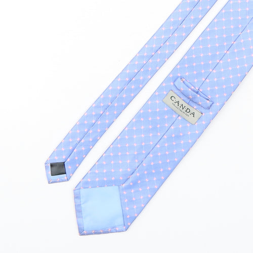 canda Mens Multicoloured Polka Dot Polyester Pointed Tie One Size