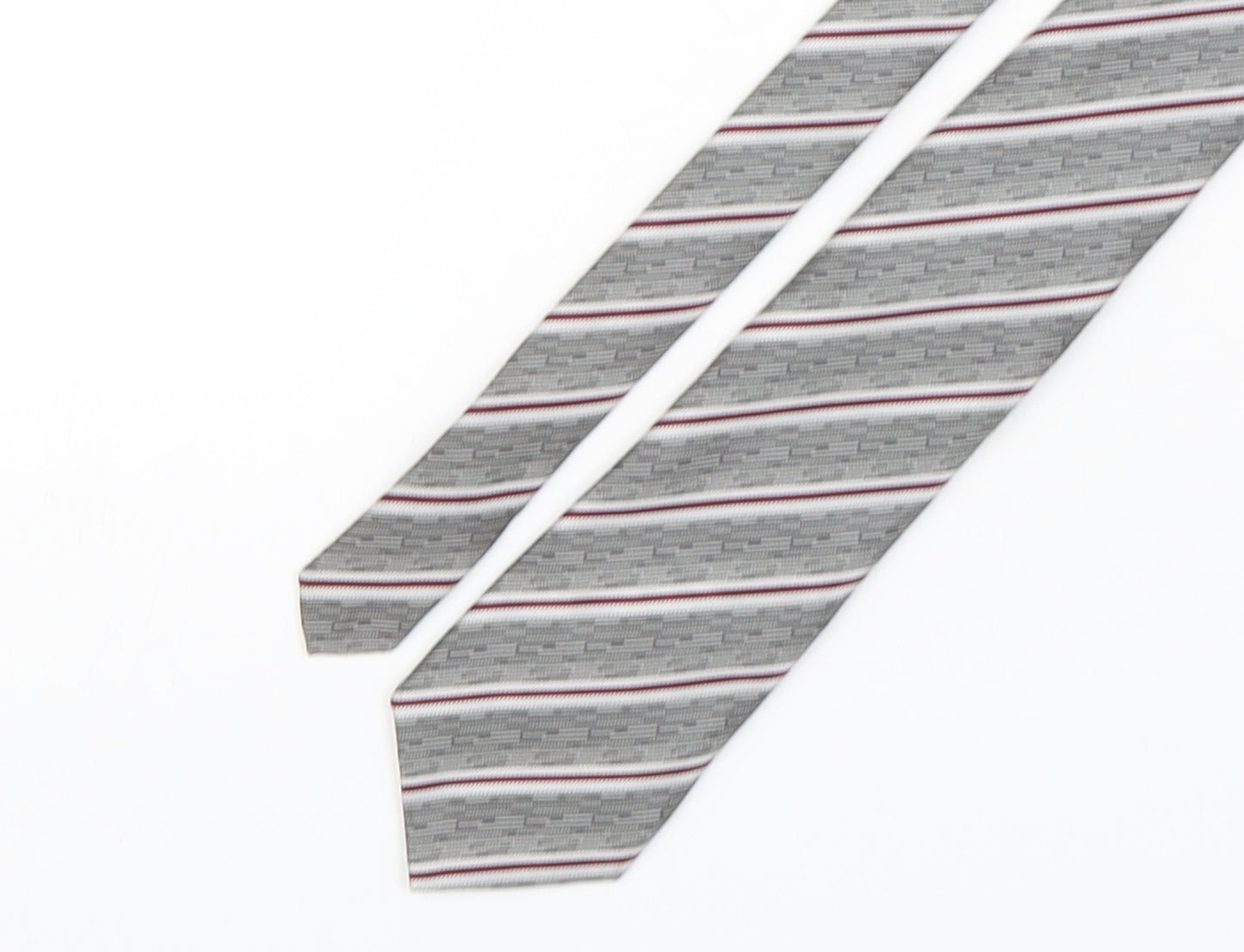 Nicole miller  Mens Multicoloured Striped Polyester Pointed Tie One Size