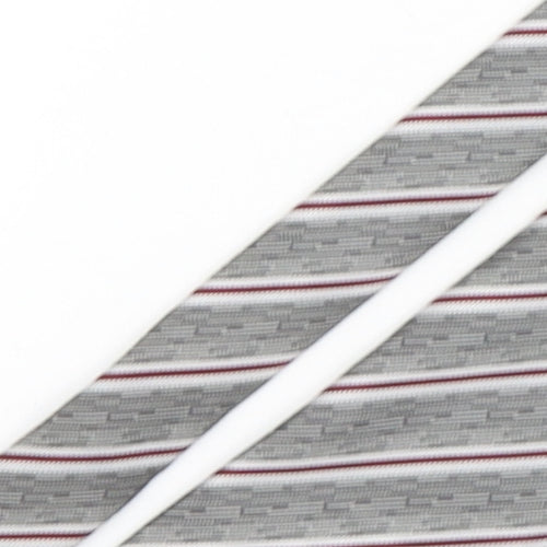 Nicole miller  Mens Multicoloured Striped Polyester Pointed Tie One Size