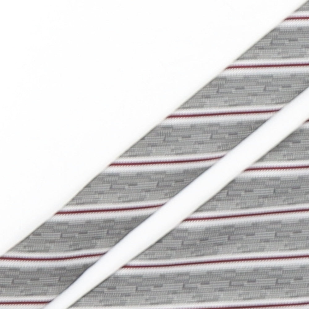Nicole miller  Mens Multicoloured Striped Polyester Pointed Tie One Size