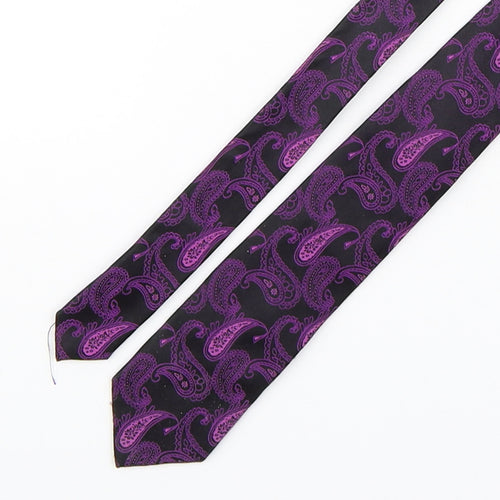 stvdio Mens Multicoloured Paisley Silk Pointed Tie One Size