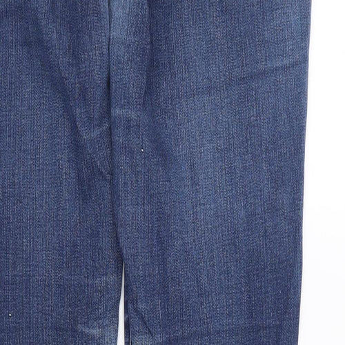 American Eagle Outfitters Womens Blue  Cotton Skinny Jeans Size 8 L30 in Slim Zip