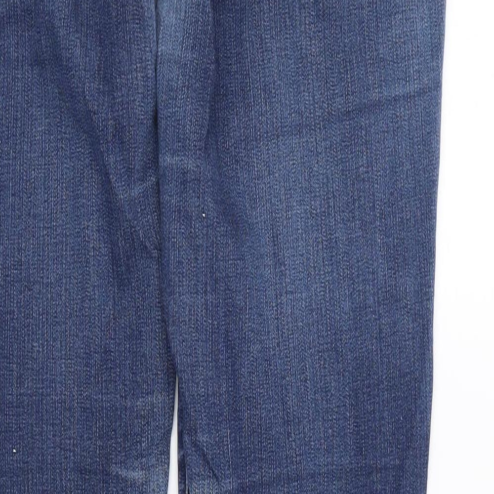 American Eagle Outfitters Womens Blue  Cotton Skinny Jeans Size 8 L30 in Slim Zip