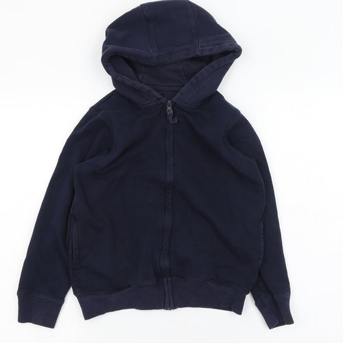 Schoolwear Boys Blue  Cotton Full Zip Hoodie Size 9 Years  Zip - School