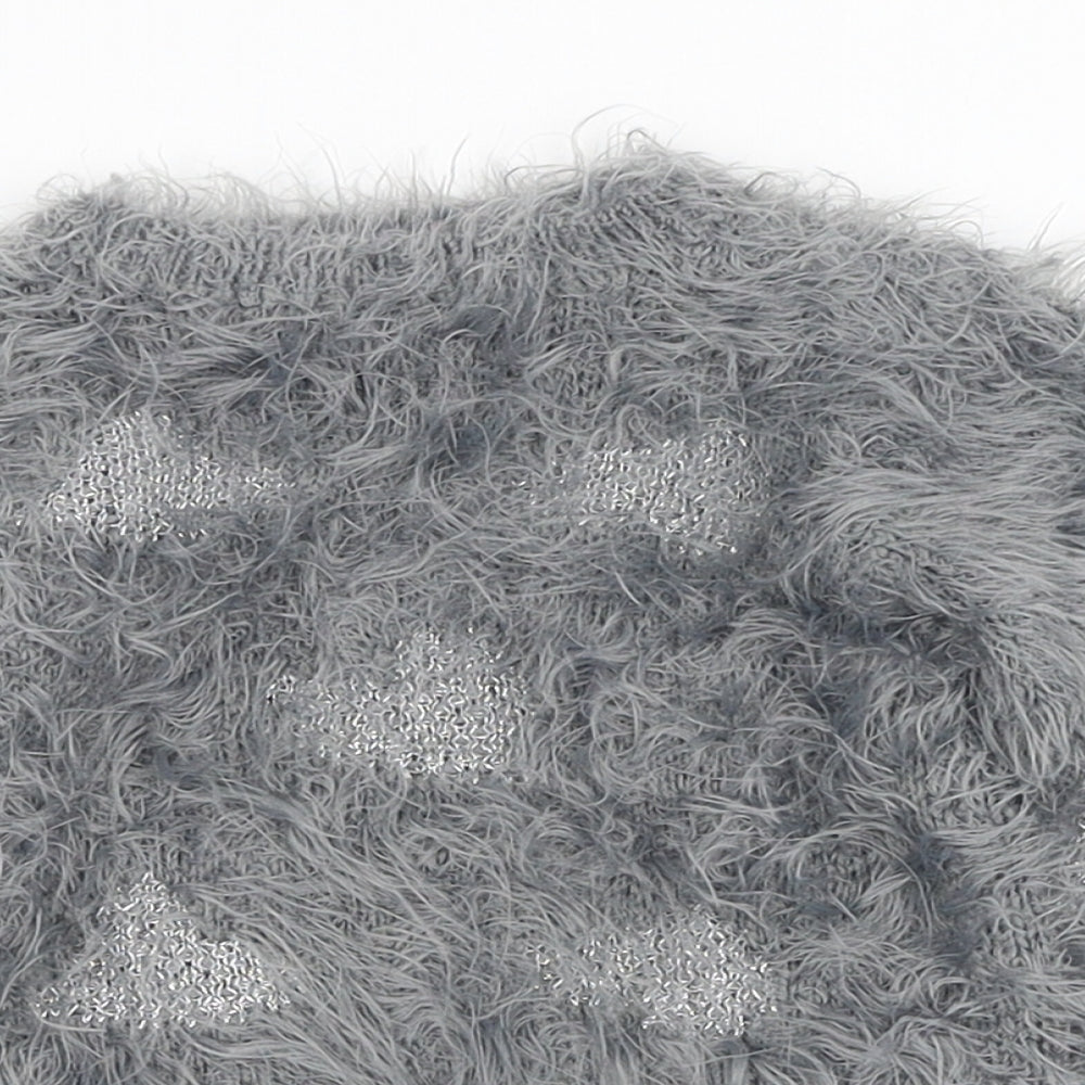 Minoti Girls Grey  Nylon Pullover Jumper Size 18-24 Months  Pullover - Cloud