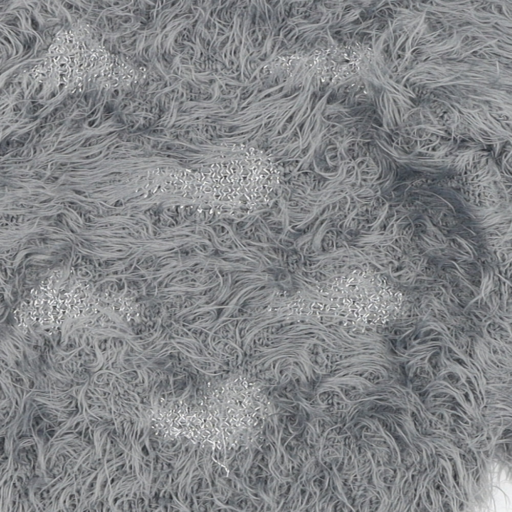 Minoti Girls Grey  Nylon Pullover Jumper Size 18-24 Months  Pullover - Cloud
