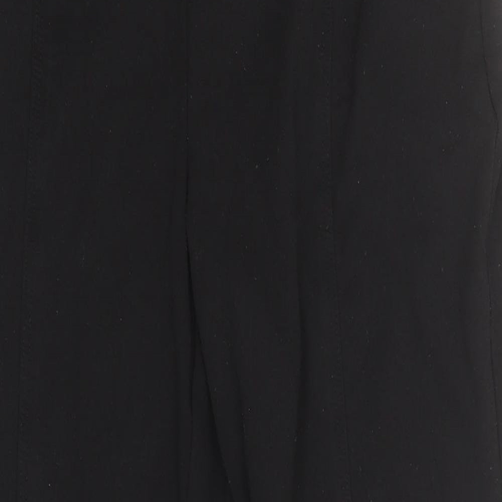 Marks and Spencer Womens Black  Polyester Cropped Leggings Size 14 L24 in
