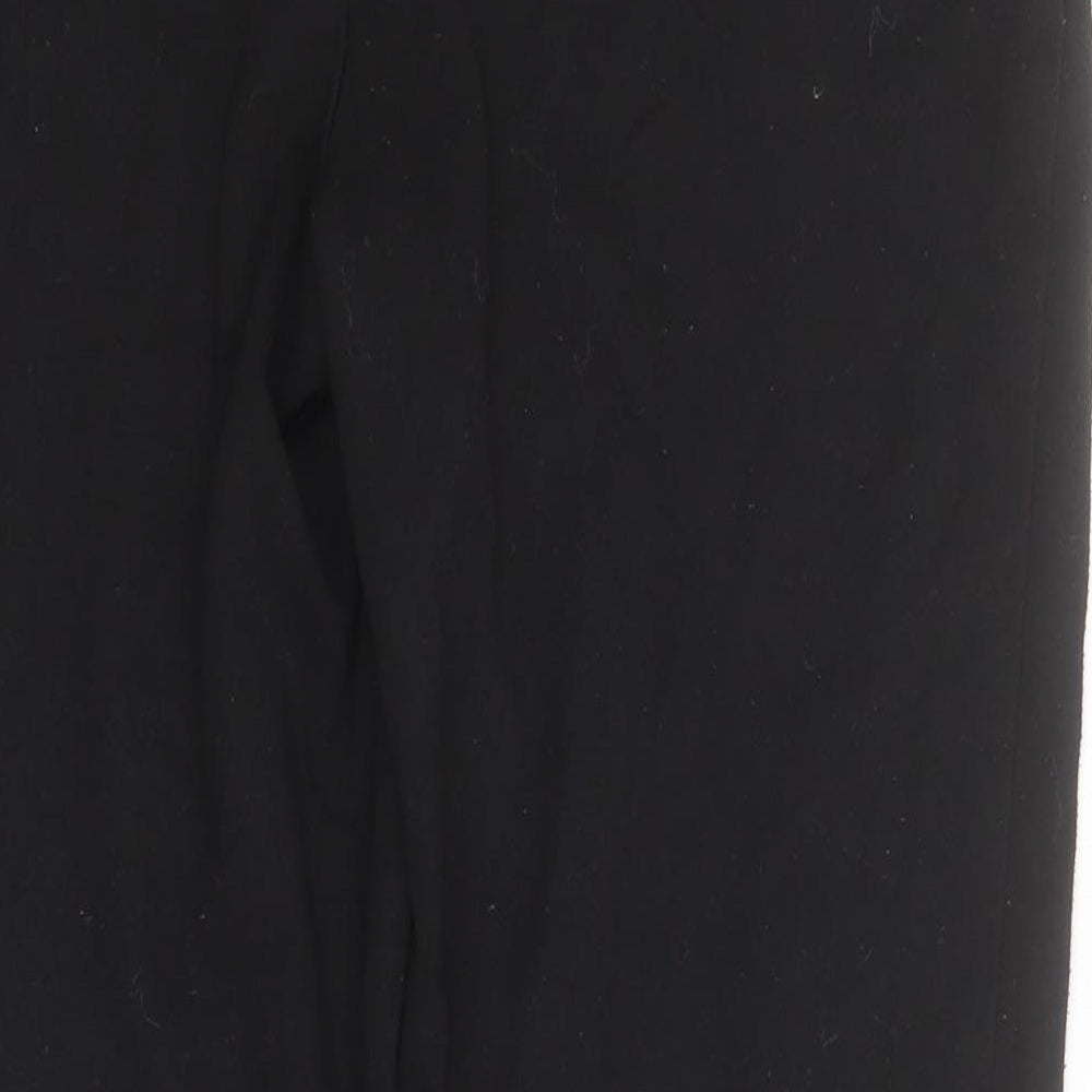 Marks and Spencer Womens Black  Polyester Cropped Leggings Size 14 L24 in