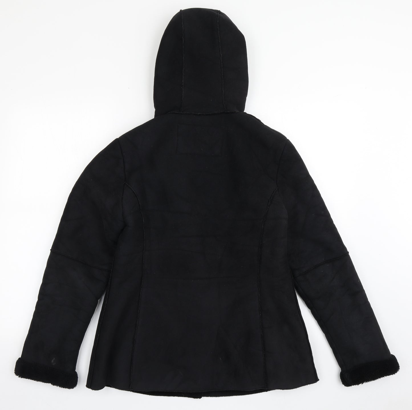 Marks and Spencer Womens Black   Jacket Coat Size 12  Zip