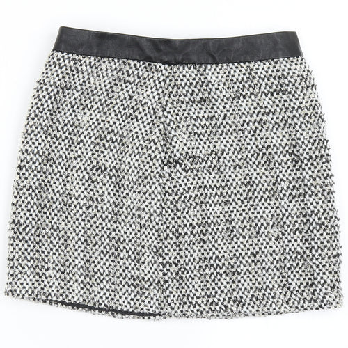 Dunnes Stores Womens Black  Polyester A-Line Skirt Size 25 in   Zip